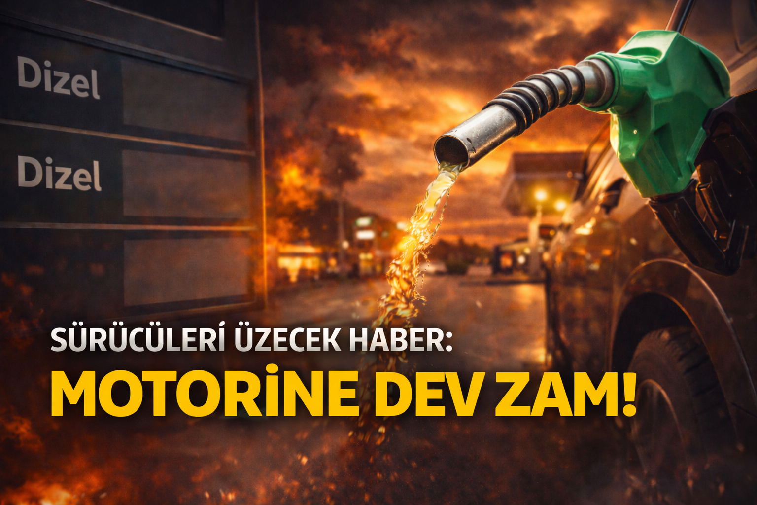 Salı günü motorine okkalı zam geliyor!