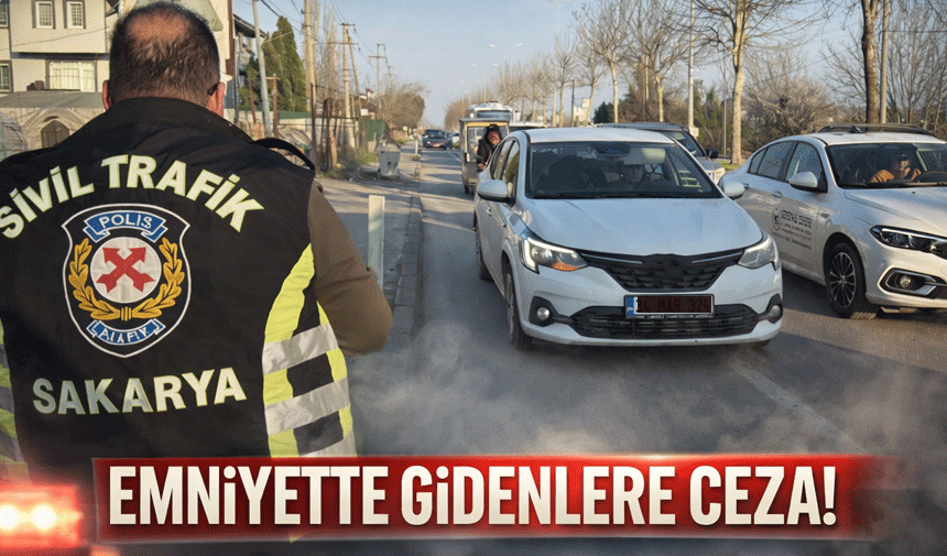 Adapazarı’nda dronlu trafik denetimi
