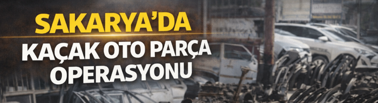 Sakarya’da kaçak oto parça operasyonu