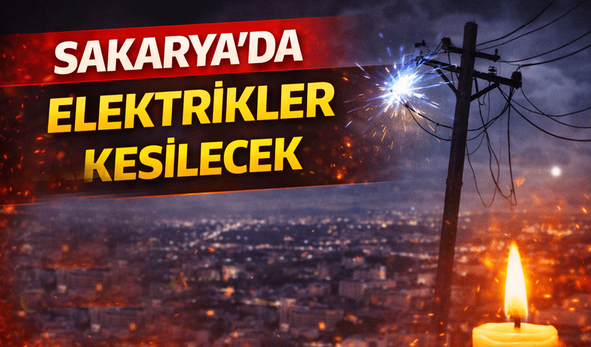 Sakarya'da elektrikler kesilecek