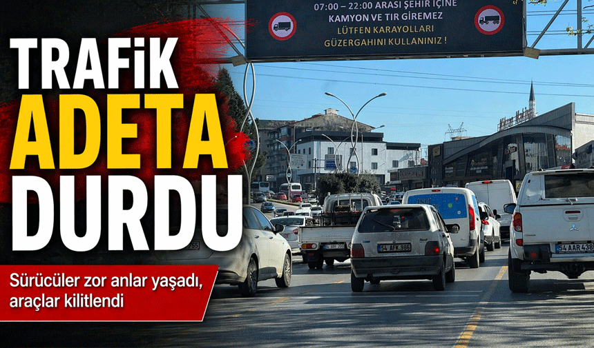 D-650’de Sabah Trafiği Kilitlendi