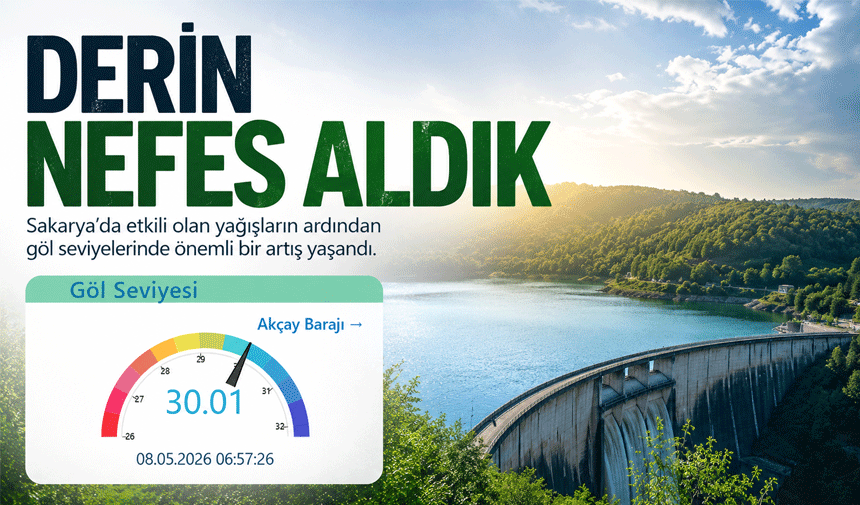 Sapanca Gölü’nde Sevindiren Yükseliş