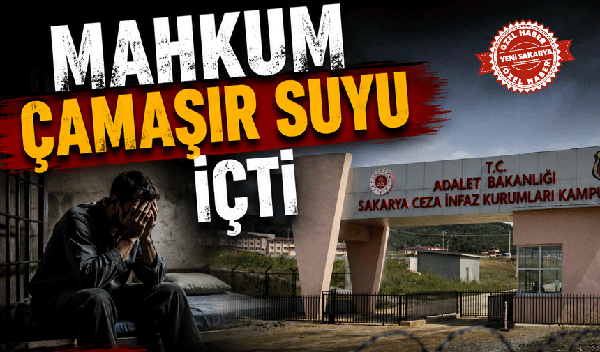 Mahkum çamaşır suyu içti hastanelik oldu!