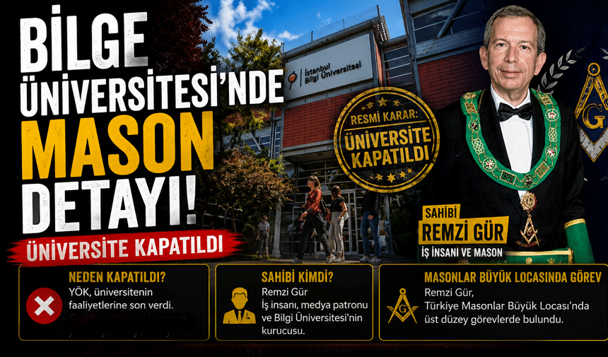 Bilgi Üniversitesi'nde "Mason" detayı!