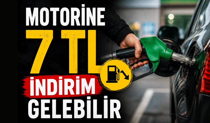 Motorine 7 TL indirim gelebilir!