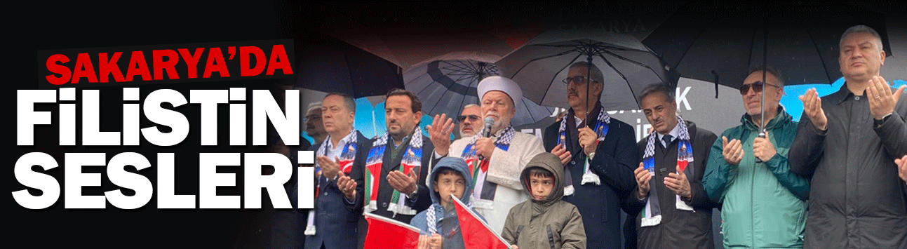 Sakarya'da 'Filistin' sesleri