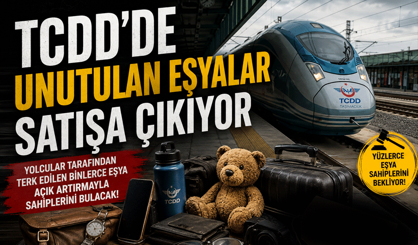 TCDD Trenlerde Unutulan Eşyaları Satışa Çıkarıyor