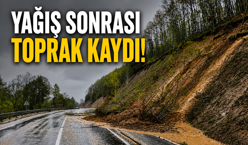 Komşuda toprak kayması yaşandı!