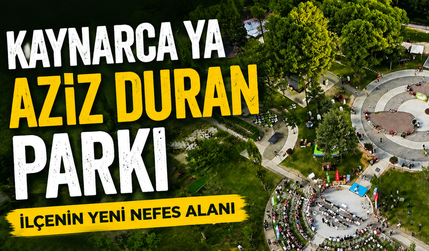 Aziz Duran Parkı Kaynarca’da hizmete açıldı