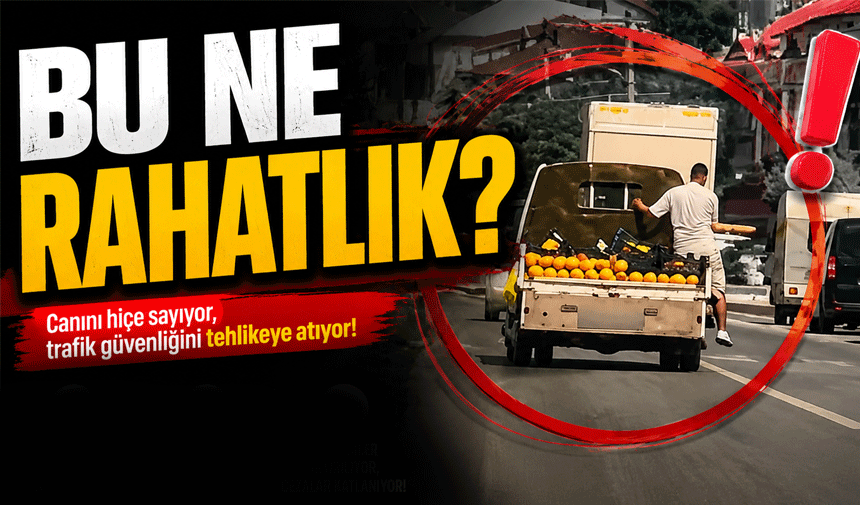 Seyir Halindeki Kamyona Tırmandı!