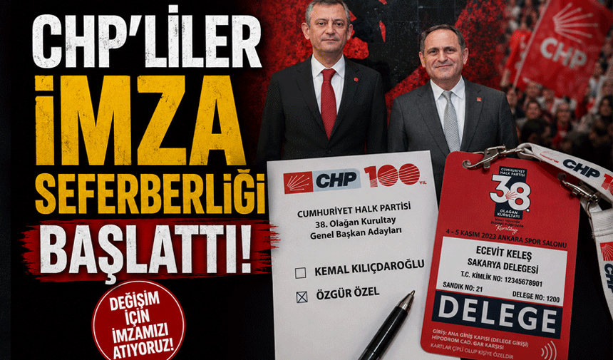 CHP'liler imza seferberliği başlattı