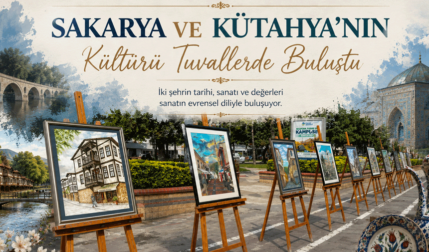 Sakarya ve Kütahya'nın Kültürü Tuvallerde Buluştu