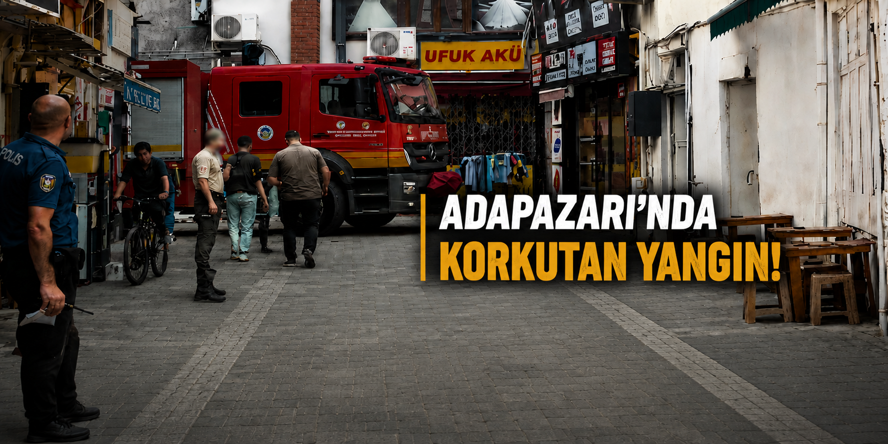 Adapazarı’nda Korkutan Yangın! Esnafın Hızlı Müdahalesi Felaketi Önledi