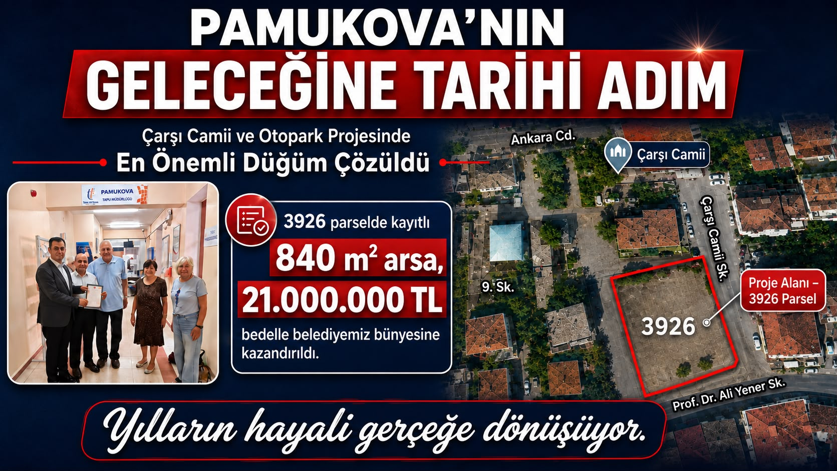 Pamukova’da Tarihi Adım