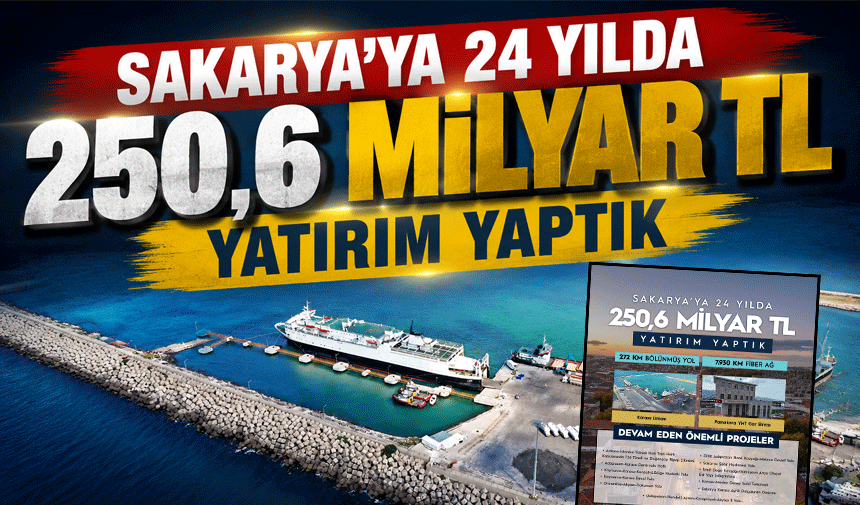 Bakan Uraloğlu: “Sakarya’ya 24 Yılda 250,6 Milyar TL Yatırım Yaptık”