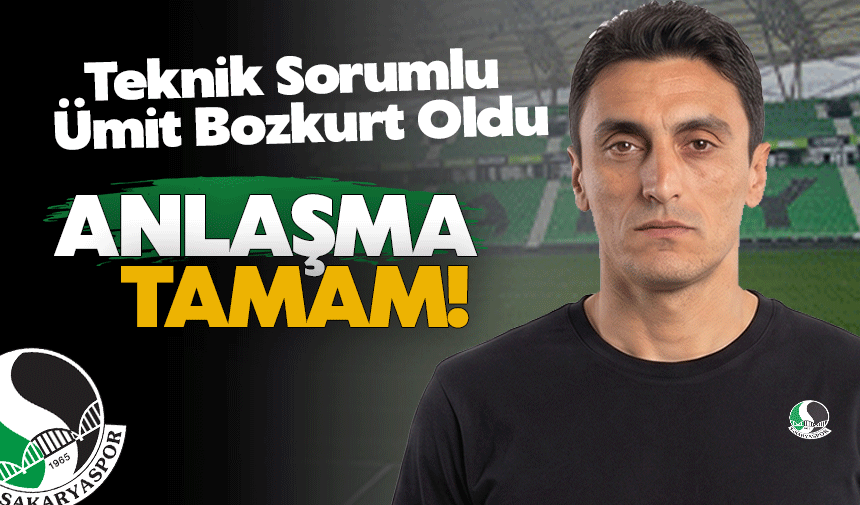 Sakaryaspor’da Yeni Dönem: Teknik Sorumlu Ümit Bozkurt Oldu
