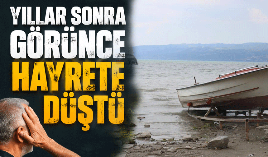 Sapanca Gölünü yıllar sonra görünce hayrete düştü