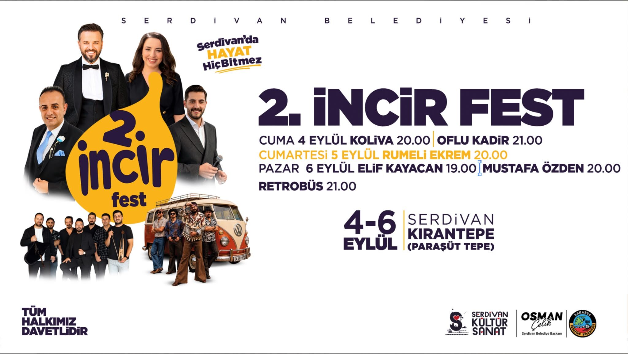 Serdivan’da İncir Festivali heyecanı: 3 gün boyunca konser ve eğlence
