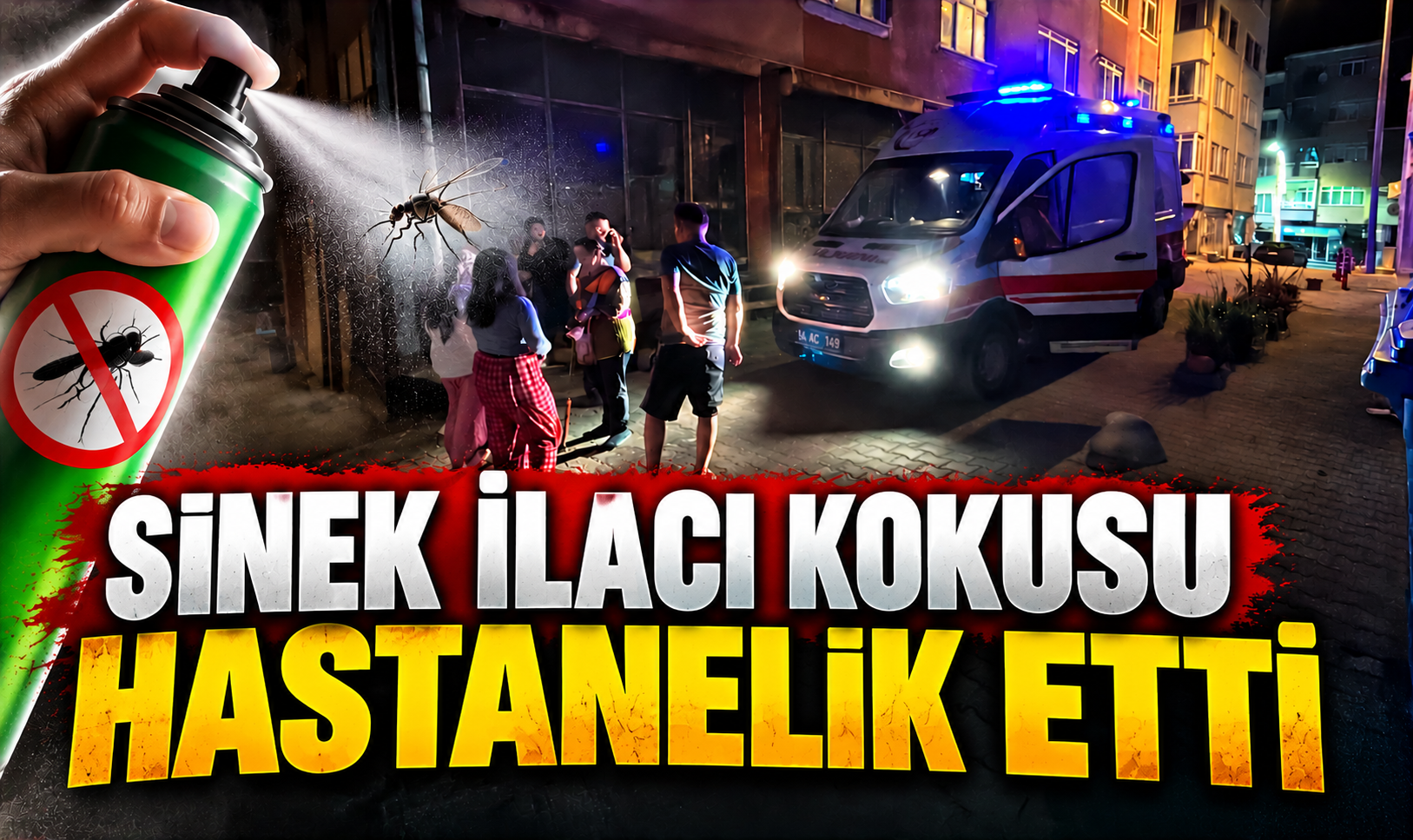 Sinek ilaçlaması sonrası korkutan olay: 76 yaşındaki kadın ve 2 sağlık çalışanı hastanelik oldu