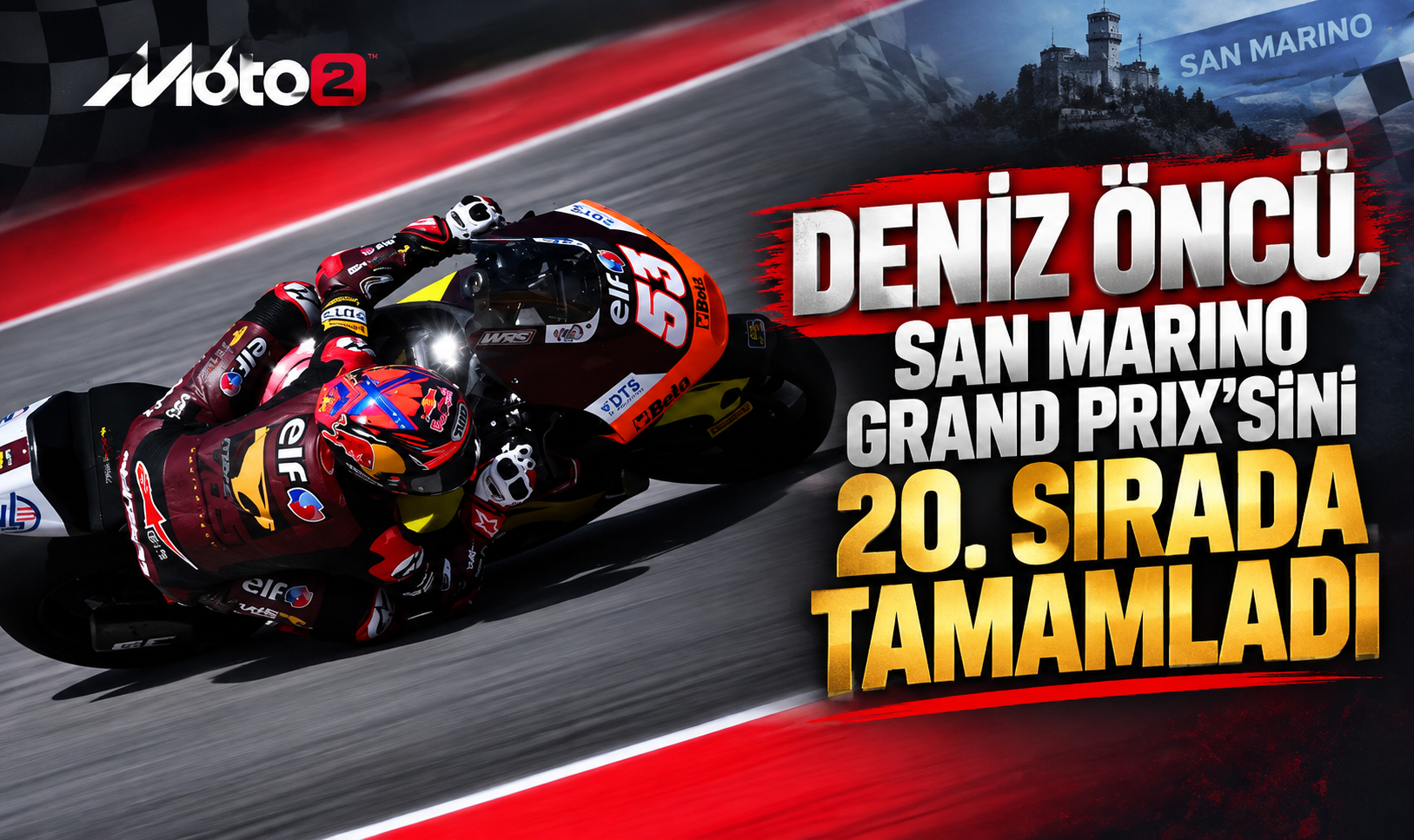 Deniz Öncü, San Marino Grand Prix’sini 20. sırada tamamladı