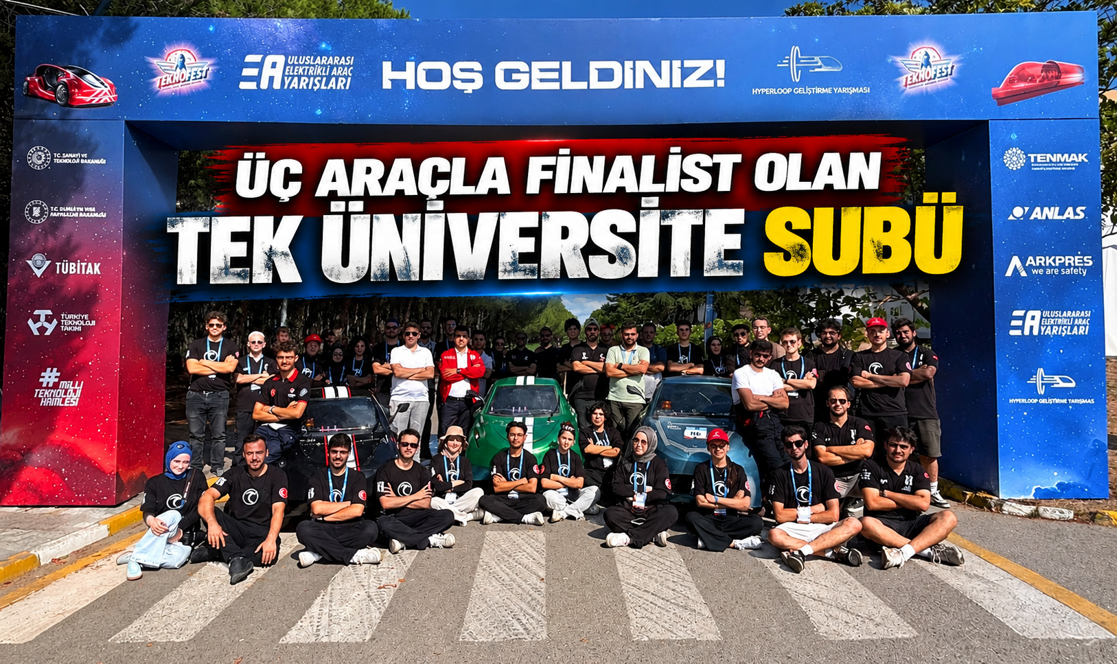 Üç araçla finalist olan tek üniversite SUBÜ