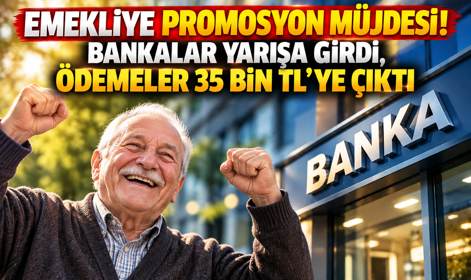 Emekliye promosyon müjdesi! Bankalar yarışa girdi, ödemeler 35 bin TL'ye çıktı