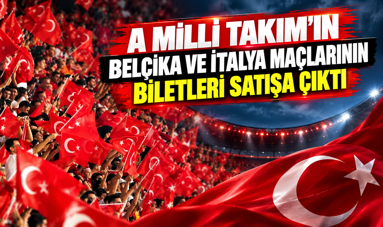 A Milli Takım’ın Belçika ve İtalya maçlarının biletleri satışa çıktı