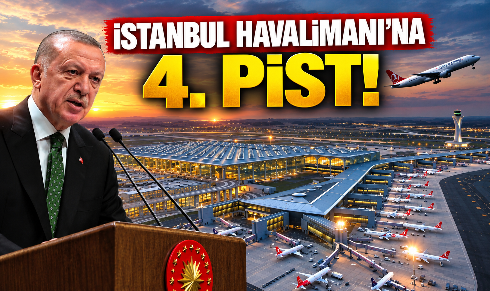 İstanbul Havalimanı'nda 4. pist açıldı!