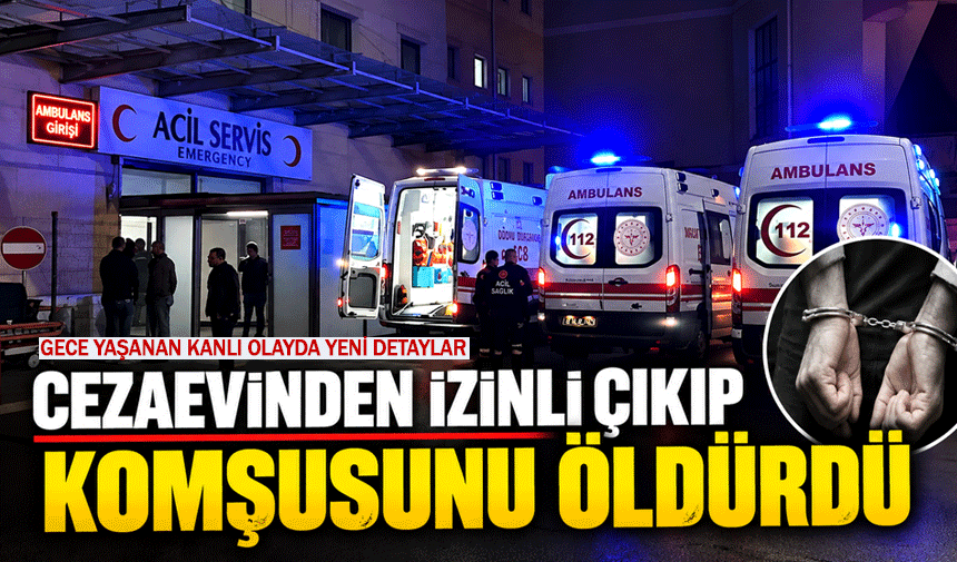 Geyve’de cin*ayet şüphelisiyle ilgili çarpıcı detay: 5 gün önce izinli çıkmış