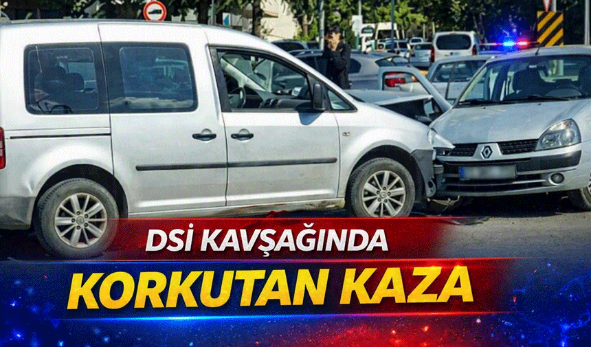 Adapazarı’nda iki otomobil kafa kafaya çarpıştı!