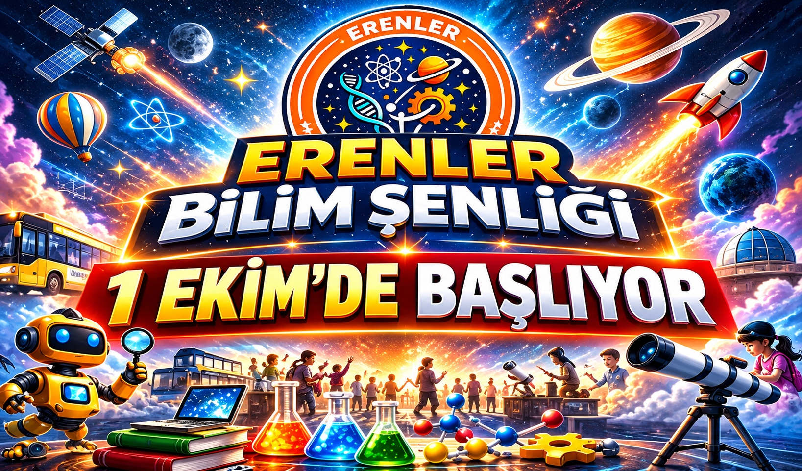 Erenler Bilim Şenliği 1 Ekim’de Başlıyor