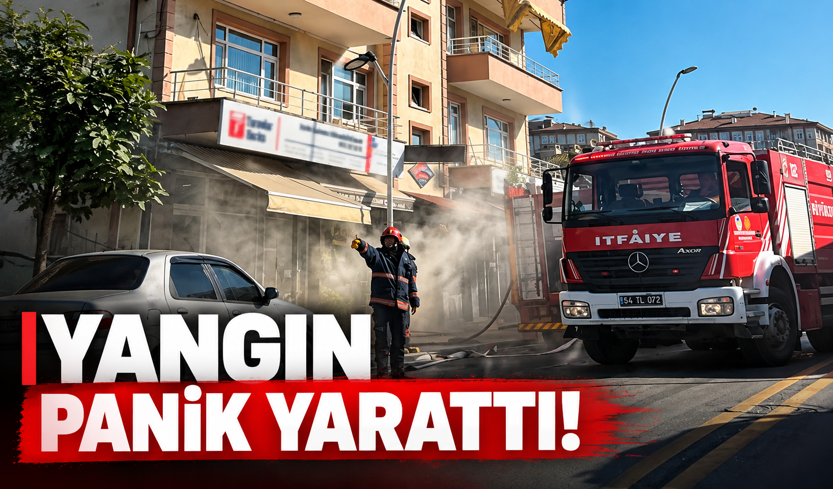 Serdivan’da iş yerinde yangın: Büyümeden söndürüldü