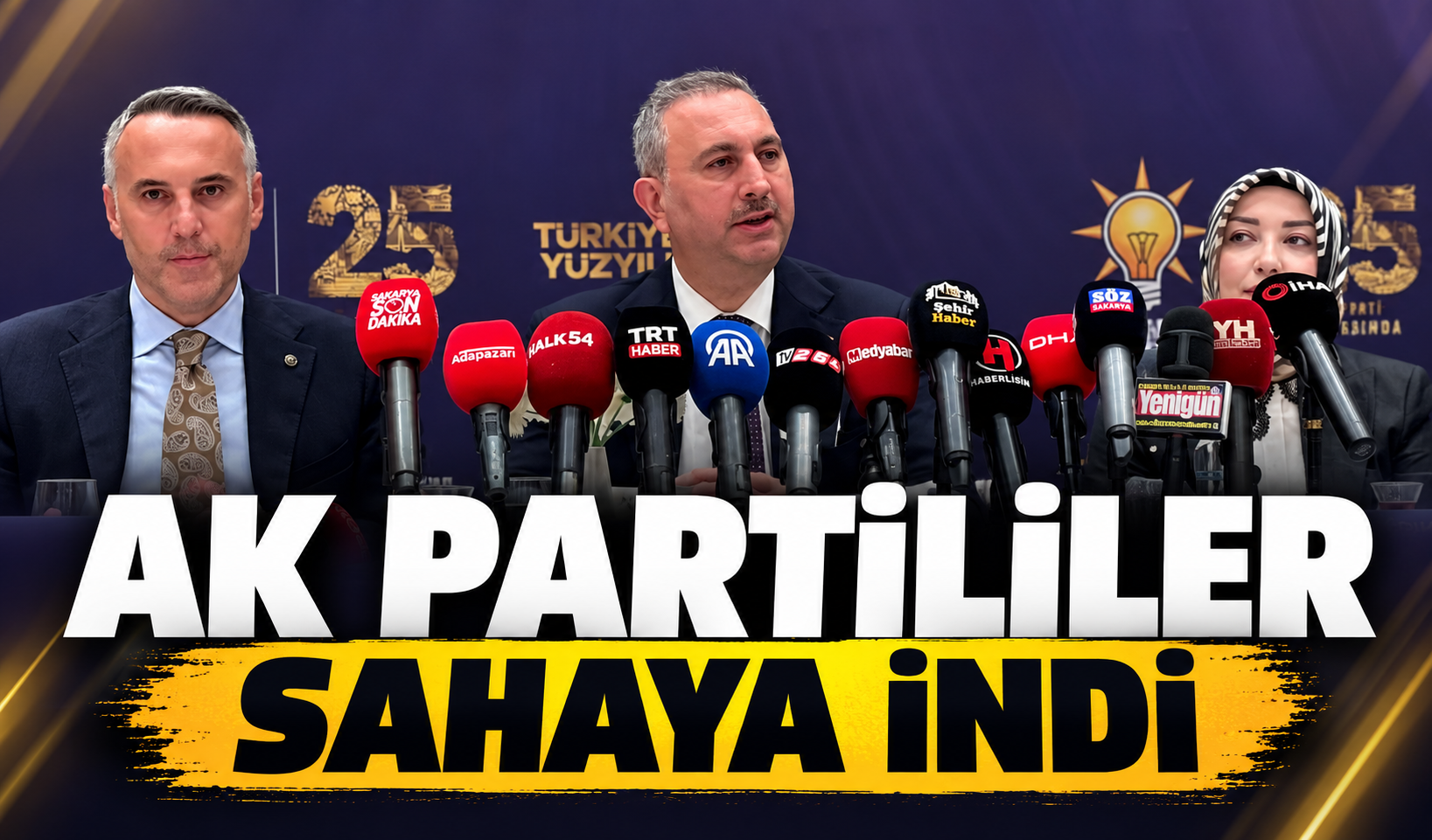 AK Partililer sahaya indi