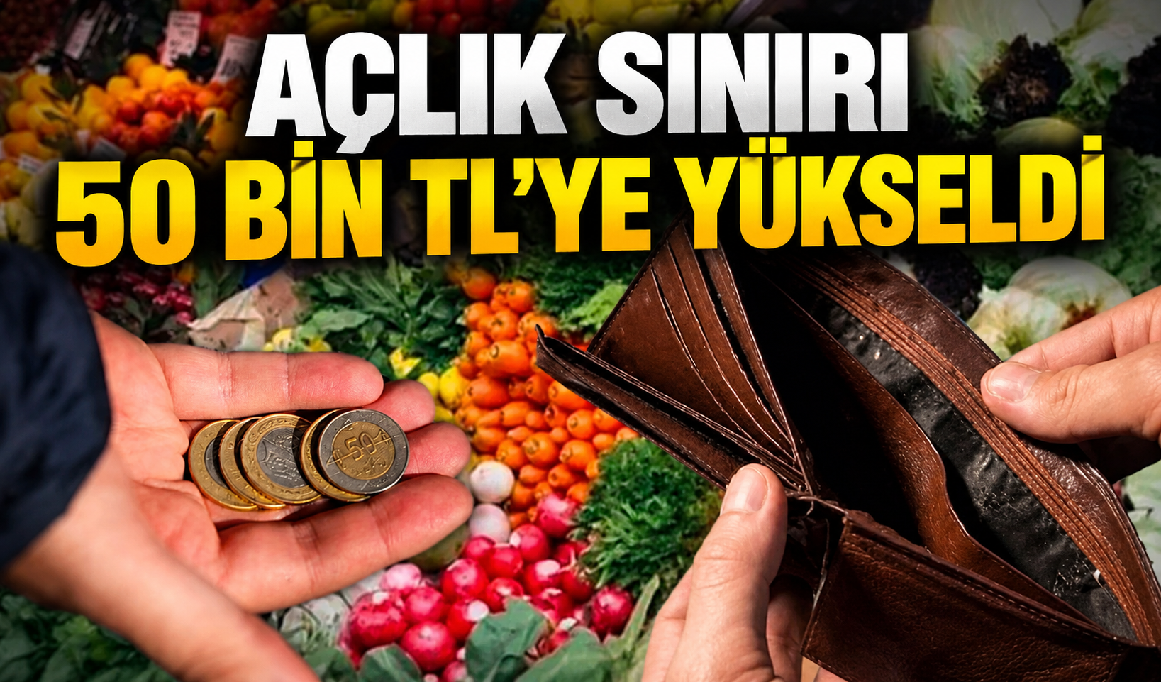 Açlık sınırı 49 bin 655 liraya yükseldi
