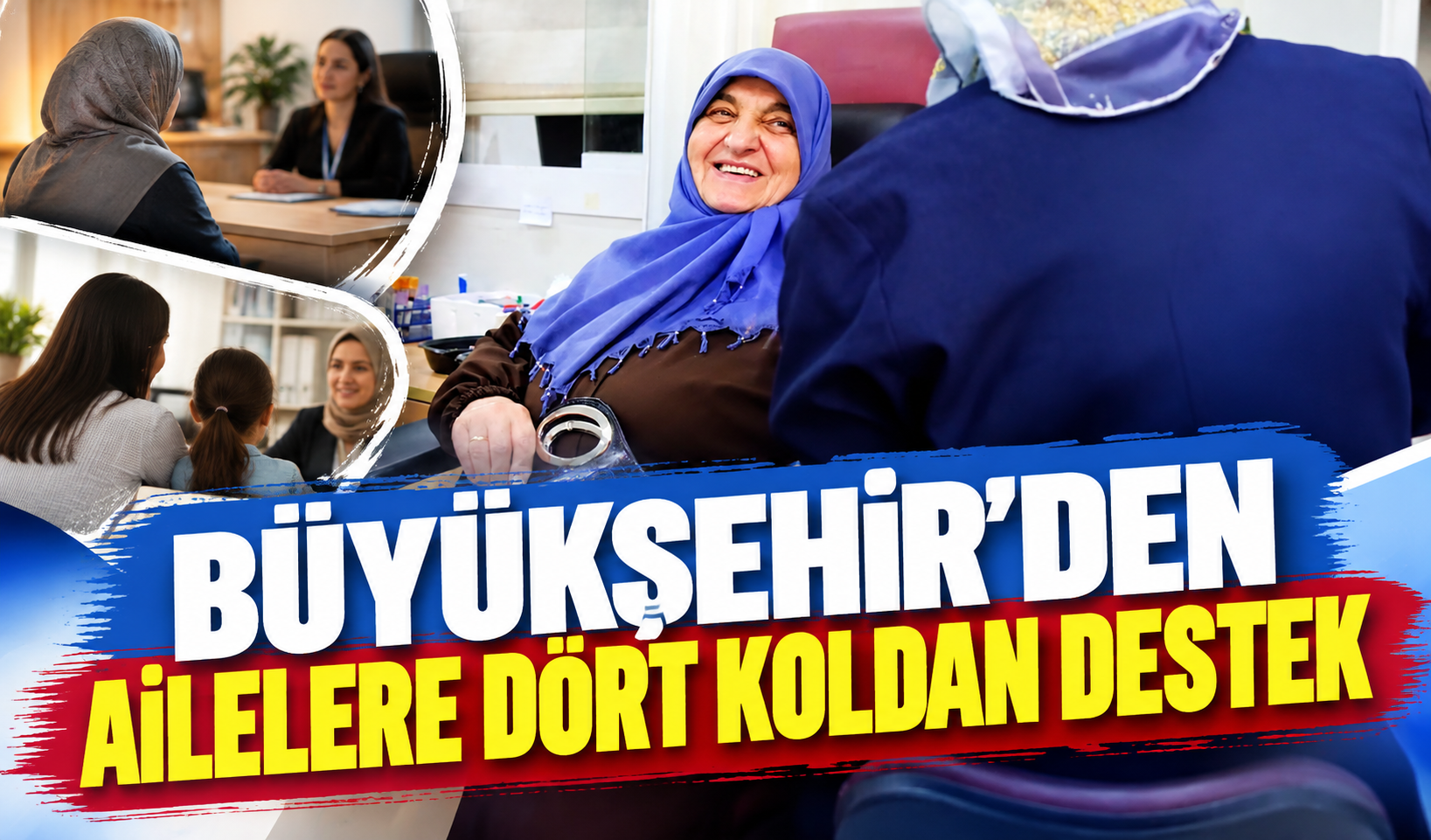 Büyükşehir’den ailelere dört koldan destek