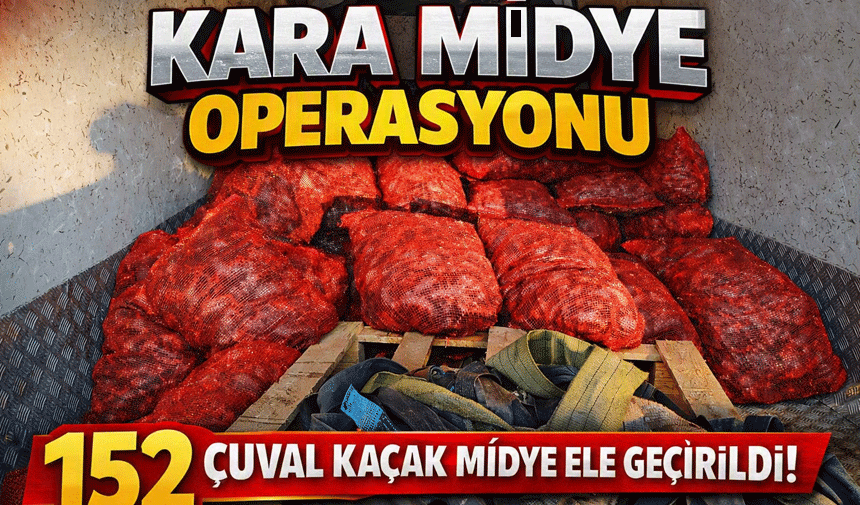 Sakarya’da 2 Ton 280 Kilo Kara Midye Ele Geçirildi
