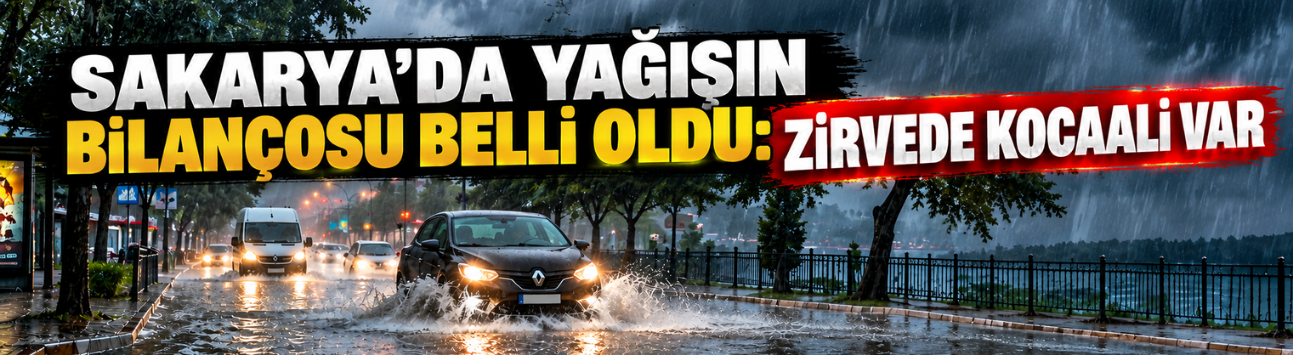 Sakarya’da yağışın bilançosu belli oldu: Zirvede Kocaali var