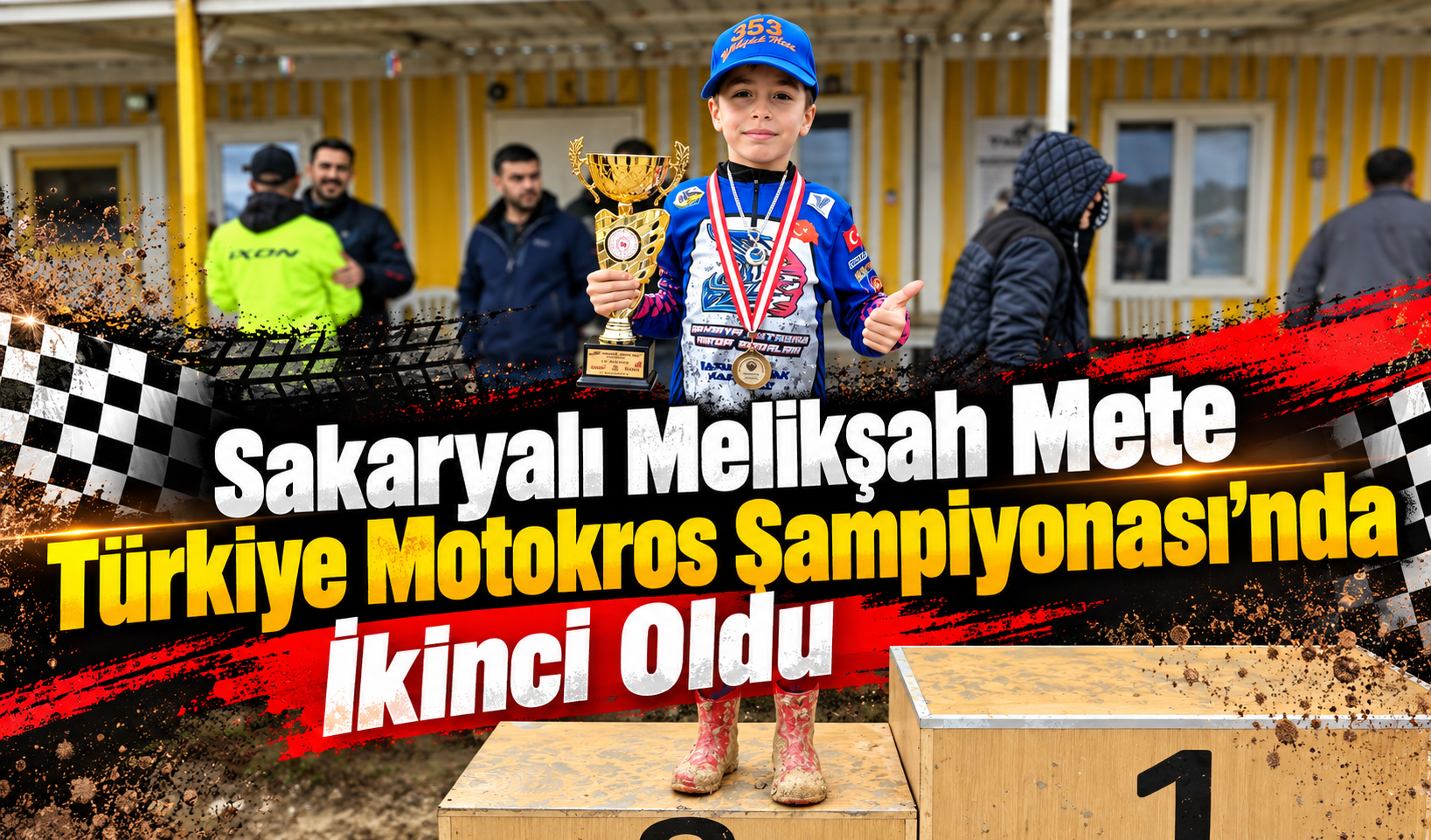 Sakaryalı Melikşah Mete Türkiye Motokros Şampiyonası’nda İkinci Oldu