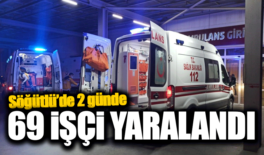 Sakarya’da iki günde 69 işçi yaralandı!