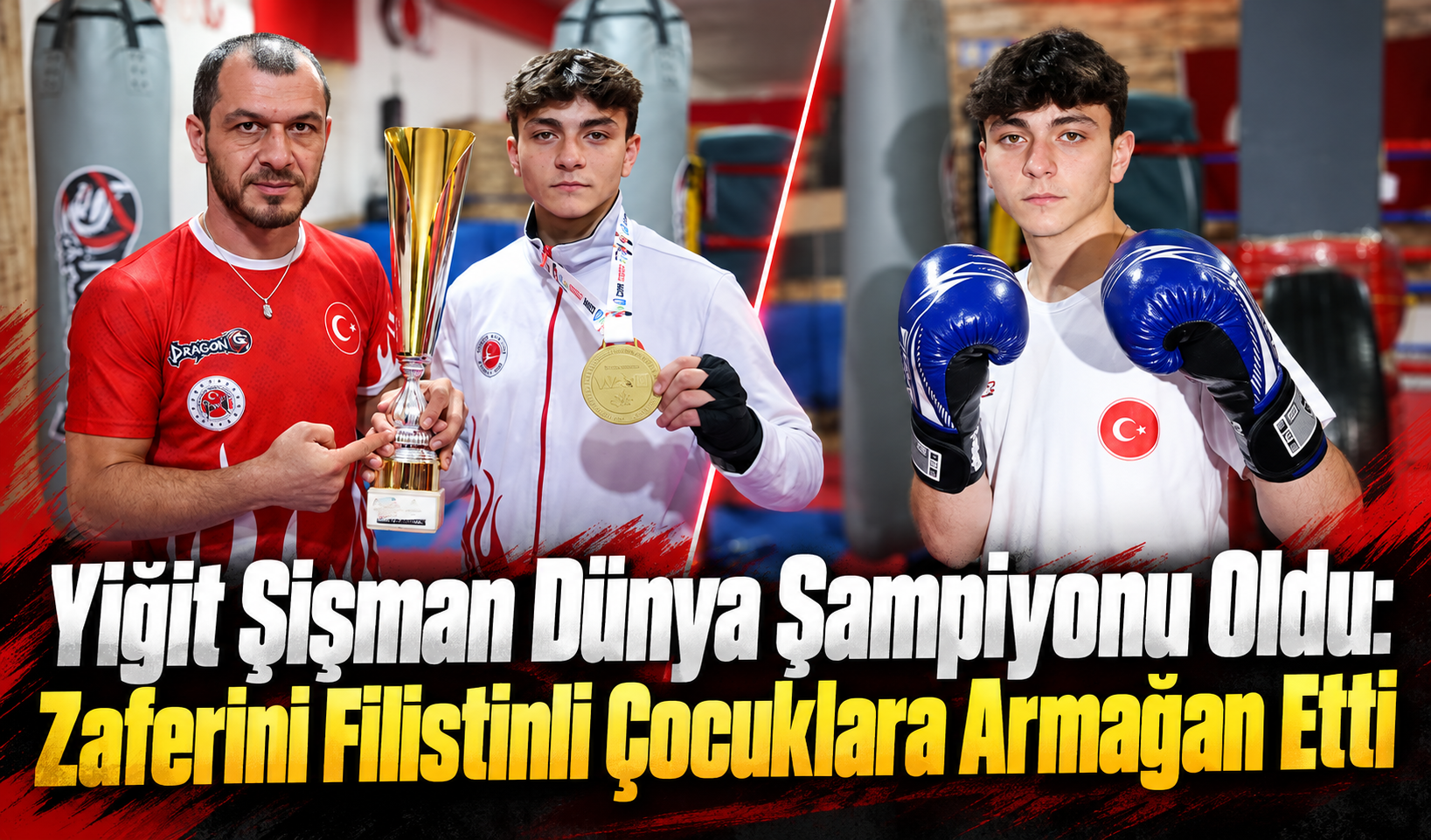 Yiğit Şişman Dünya Şampiyonu Oldu: Zaferini Filistinli Çocuklara Armağan Etti