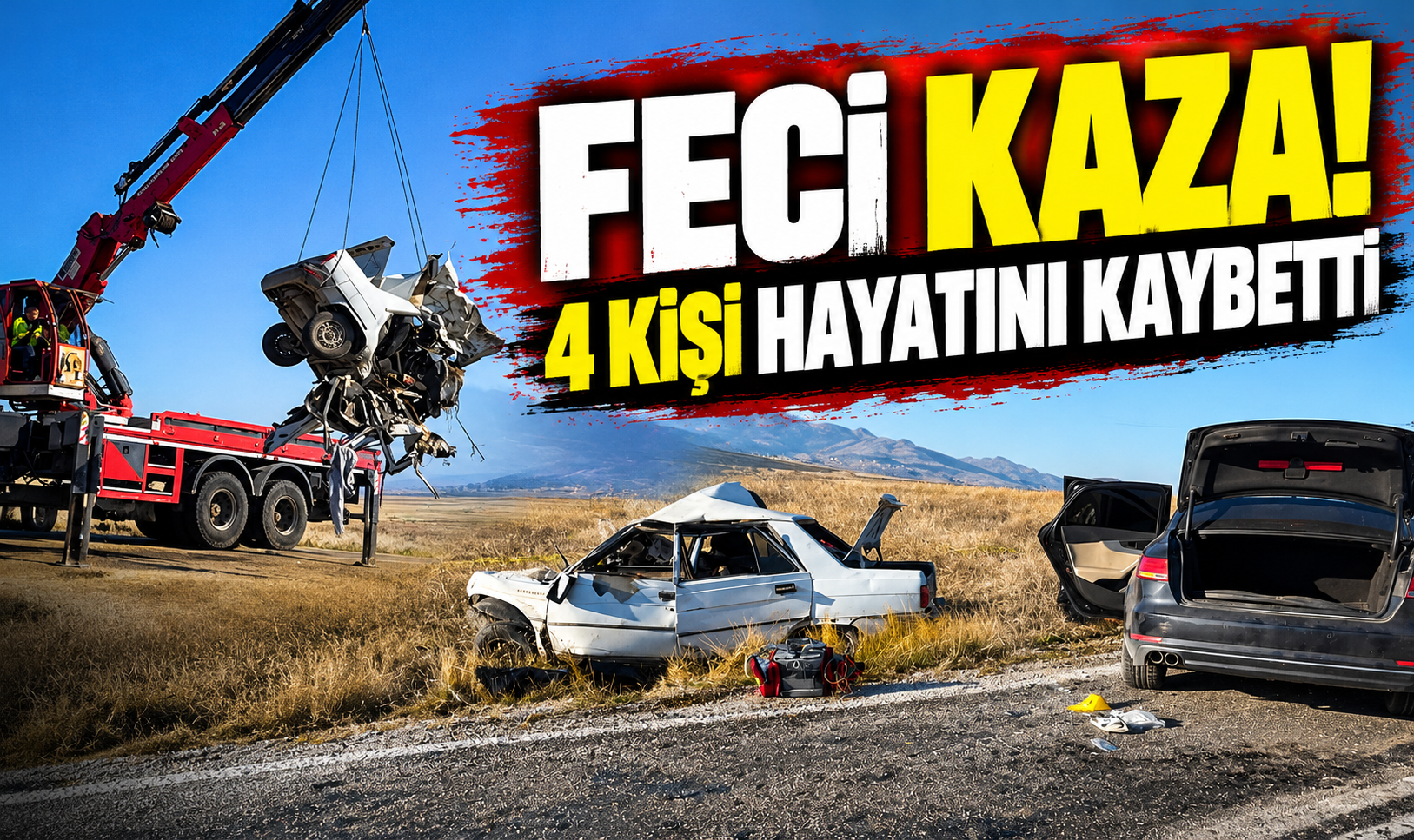 Feci kaza! 4 kişi hayatını kaybetti