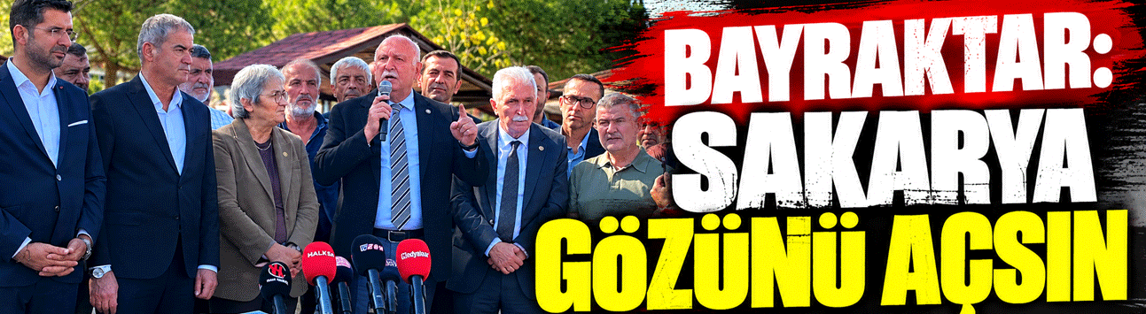 Bayraktar: Sakarya Gözünü açsın