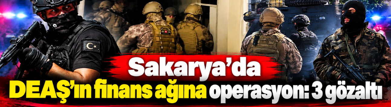 Sakarya'da DEAŞ'ın finans ağına operasyon