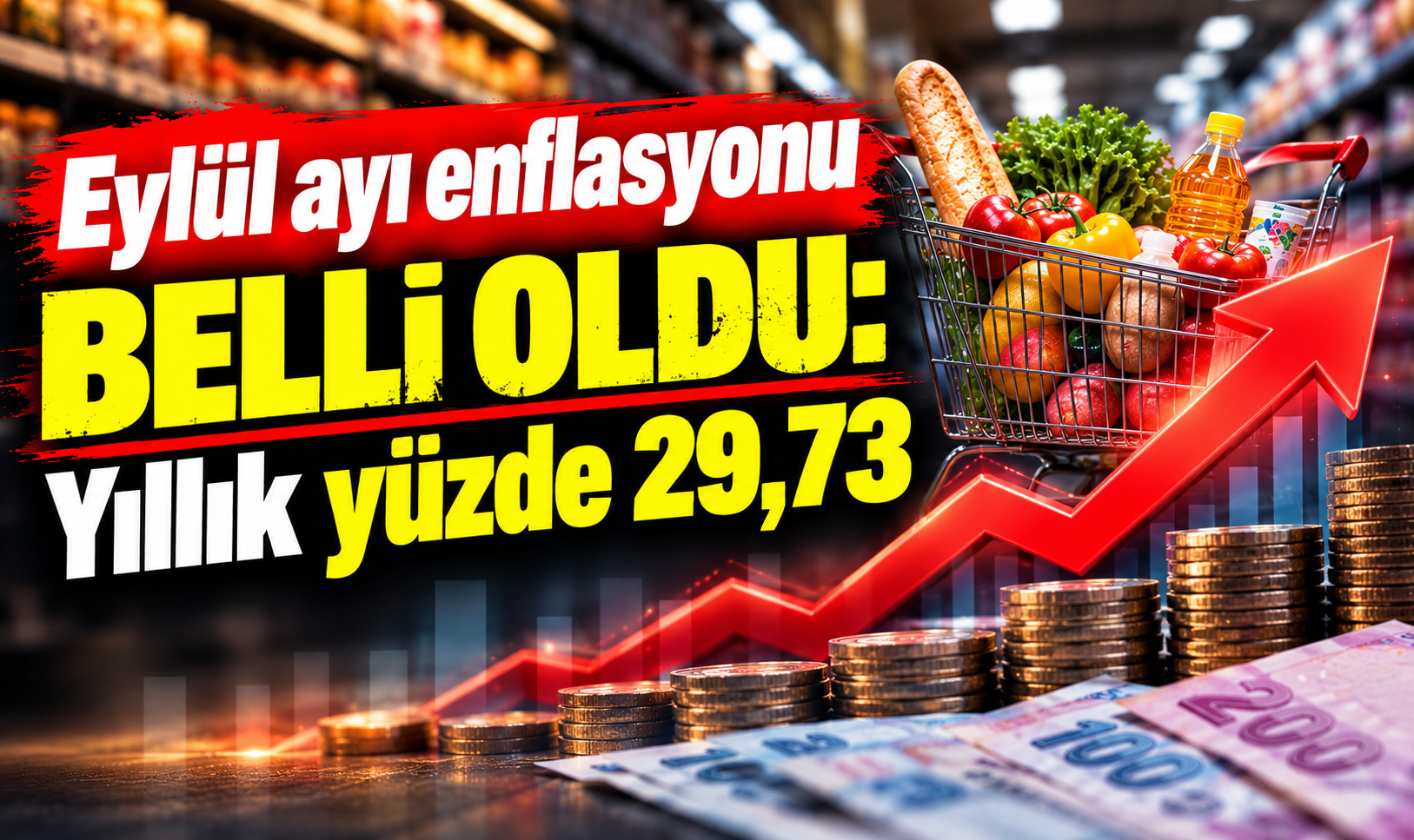 Eylül ayı enflasyonu belli oldu: Yıllık yüzde 29,73
