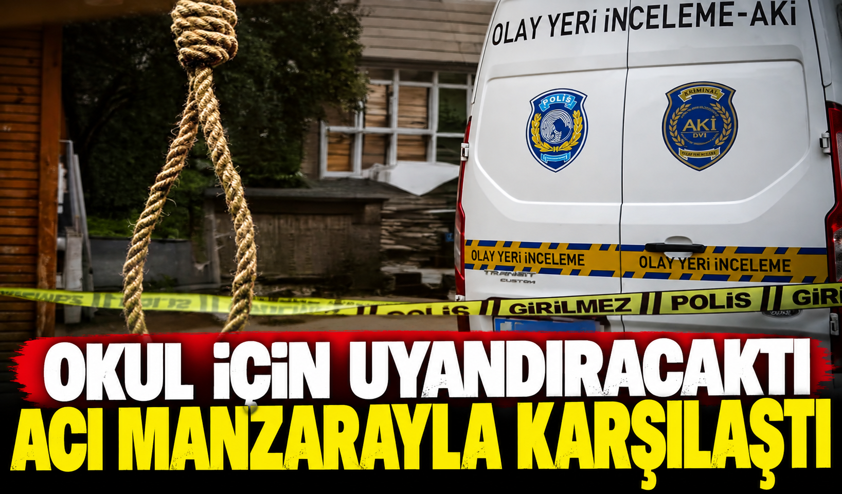 Okul için uyandırmaya gittiler, acı manzarayla karşılaştılar