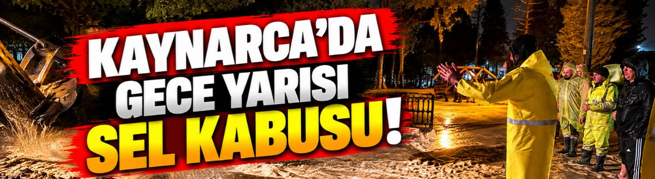 Kaynarca'da gece yarısı sel kabusu!