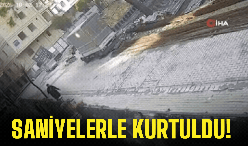 Saniyelerle kurtuldu!